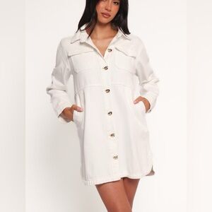 Turner Long Sleeve Denim Minidress Petal & Pup